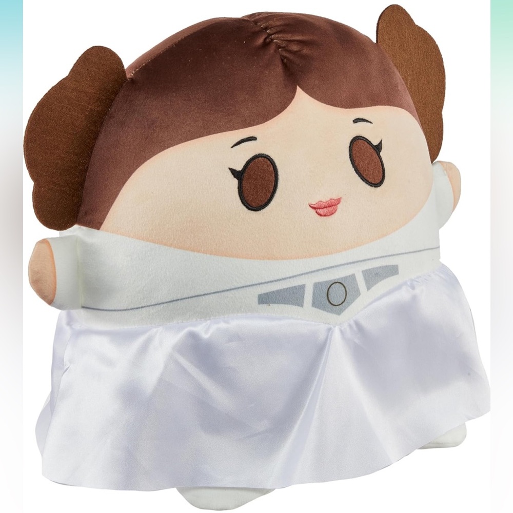 New Mattel Star Wars Princess Leia, Soft Rounded Pillow Collectible, 10-inch - Picture 3 of 4